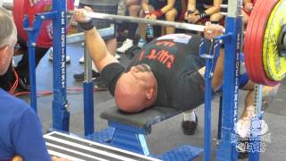 Collin Rhodes  USPA Masters 2 American Record Bench Press [upl. by Eimmit]