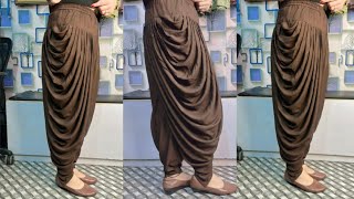 Dhoti Salwar Cutting and Stitching Very Easy Method 😊talentedrituinsan [upl. by Fariss]