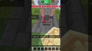 JAVA KNOCKBACK VS BEDROCK KNOCKBACK minecraft fyp funny [upl. by Terrene]