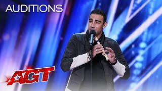 Medhat Mamdouh Beatboxes While Playing The Recorder  Americas Got Talent 2021 [upl. by Winona]