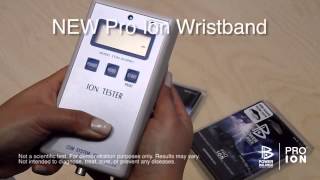 Power Balance PRO ION Wristband  Charged ION Test [upl. by Adnirb]