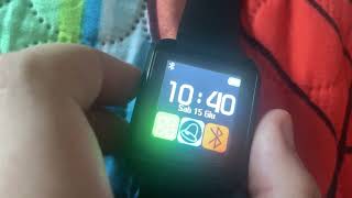 Rare Clone U8 smartwatch Startup and shutdown [upl. by Acinorev]