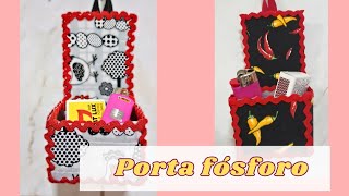 Porta fósforo reciclado com caixa de leite ❤️  DIY [upl. by Enilemme203]