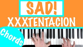 How to play SAD  XXXTENTACION Piano Tutorial [upl. by Druce]