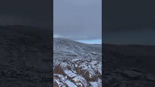 First snow fall of 2024 at jabal allawz saudiarabia jabalallawz Northern side of Saudi [upl. by Latouche]