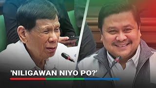 Duterte answers Garma Nagsisinungaling yang ggang yan  ABSCBN News [upl. by Gloriane26]