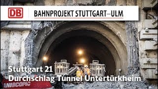 Durchschlag Tunnel Untertürkheim [upl. by Bixby]