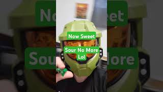 Warheads challenge for master chief warheadschallenge funnychallenge sourcandychallenge shorts 🎬 [upl. by Acsisnarf]