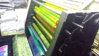 Adast 745 Printing Machine 4 colour working video [upl. by Ula325]