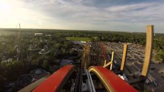 Goliath roller coaster POV at Six Flags Great America [upl. by Sisak]