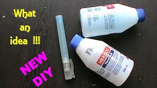 Empty hand sanitizer bottle craft idea  waste material craft ideas  hater kaj  bottle reuse idea [upl. by Paviour]