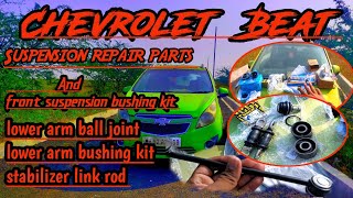 Chevrolet beat suspension problem  stabilizer link rod lower arm ball joint shock observer Mount [upl. by Merle744]