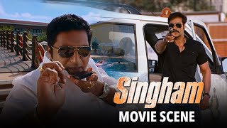 Ajay Devgn Teaches Corrupt DSP A Lesson  Singham  Movie Scene  Rohit Shetty [upl. by Lennej]