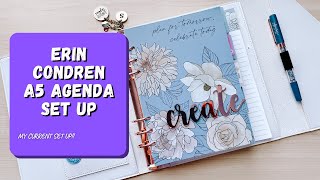 Erin Condren A5 Agenda Set Up [upl. by Vanni]