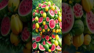 Easy and fast method for growing and planting hybrid fruit trees of guava and watermelon gardening [upl. by Korwin]