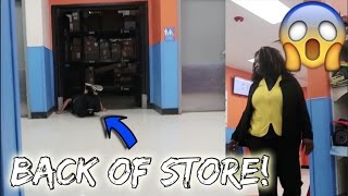 SKATEBOARDING THROUGH EMPLOYEE ONLY SECTION IN WALMART GONE WRONG [upl. by Marigolda]