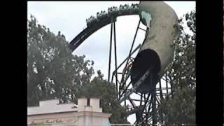 Viper Roller Coaster Off Ride Shots Six Flags Astroworld Texas TX 1999 [upl. by Rogerson]