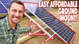 Finally An Affordable Solar Panel Ground Mount Installation DIY EG4 [upl. by Kleper]