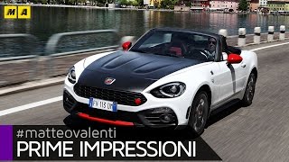 Abarth 124 Spider  Prime impressioni ENGLISH SUB [upl. by Anastos]