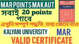 makautmarpointgain makaut mar  How to get Makaut MAR point  free certificate for MAR point [upl. by Riatsila]