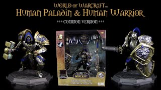 McFarlane ™ World Of Warcraft ™ Human Warrior amp Human Paladin  Common Version  Unboxing [upl. by Goetz]