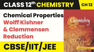 Chemical Properties  Wolff Kishner amp Clemmensen Reduction  Class 12 Chemistry Chapter 12 [upl. by Niltiac966]