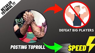 quotPosting Toprollquot  full Guide  Use Counter amp Excercises  Arm wrestling [upl. by Napier849]