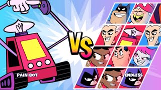 Teen Titans Go Jump Jousts Pain Bot vs All Who’s the better fighter than Pain Bot  CN Games [upl. by Sherrer]