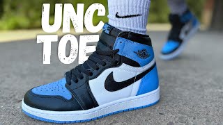 Missed Opportunity Jordan 1 UNC Toe Review amp On Foot [upl. by Prader645]