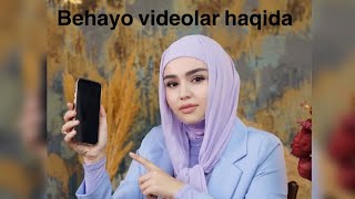 Behayo videolarning salomatlikka ta’siri [upl. by Del718]