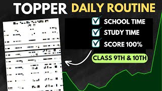 Toppers Daily Timetable for class 9 amp 10 Class🔥தமிழில்  How Toppers STUDY SMART [upl. by Ellenahc]