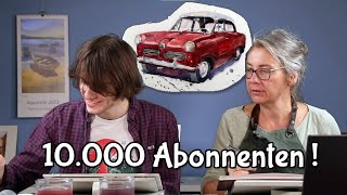 10000 Abonnenten Special  Oldtimer Aquarell [upl. by Sineray74]