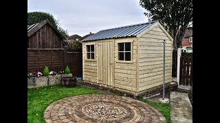 Handmade Garden Cottage Shed Installation Time Lapse [upl. by Steward776]