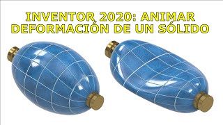 Tutorial Inventor 2020 Animar parámetros en Studio para deformar un sólido  AMBU en un respirador [upl. by Ayim606]