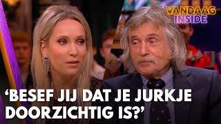 Johan afgeleid door jurkje van Hélène Besef jij dat het doorzichtig is  VANDAAG INSIDE [upl. by Oisor]