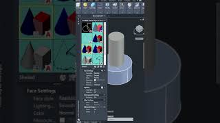 Cómo dibujar una Tornillo en 3d en AutoCAD en sencillos pasos shorts tutorial autocad autodesk [upl. by Boak411]