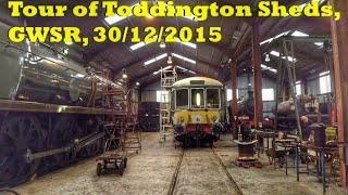 Tour of Toddington Sheds GWSR 30122015 [upl. by Harol450]