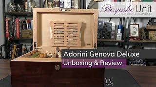 Adorini Genova Deluxe Humidor Unboxing amp Review Full Kitout Luxury [upl. by Nyahs757]