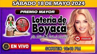 PREMIO MAYOR LOTERIA DE BOYACA del SÁBADO 18 de Mayo 2024 loteria loteríadeboyacá [upl. by Kendell]