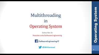 Single threading and multithreading  operating system [upl. by Lubba]