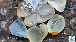 Ceylon Natural Sapphire Rough Gemstones Lot [upl. by Palm]