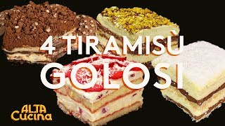 4 Tiramisù golosi by Alta Cucina 😍😍 [upl. by Euqinimod]