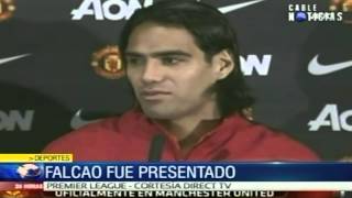 Falcao es presentado oficialmente por el Manchester United [upl. by Anafetse]