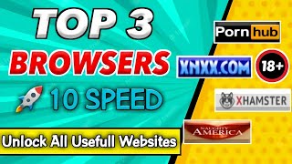 Top 3 Best Browsers For Android  Fast amp Secure Use Without Vpn Totally Free [upl. by Eniamrej]