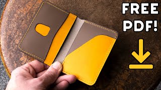 Making a Front Pocket Card Wallet FREE PDF PATTERN [upl. by Bevin]