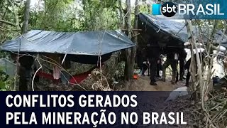 Número de conflitos gerados por mineração no Brasil aumenta a cada ano  SBT Brasil 151223 [upl. by Soisinoid248]