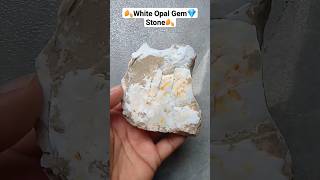 🍂White Opal Gem💎Stone🍂 From India 🇮🇳nature stone opal opalite gemstone gems rocks [upl. by Mukund754]