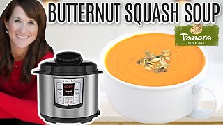 EASY 30 Minute Instant Pot Butternut Squash Soup  Panera COPYCAT Recipe [upl. by Amery]