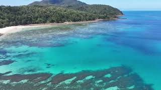 Whitsunday Island Turtle bay and Chalkies Haslewood Island 4K [upl. by Adnelg926]