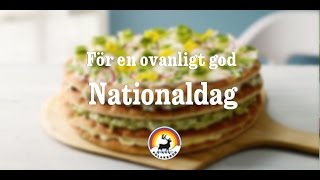 Polarbröd Recept Nationaldagsmörgåstårta [upl. by Akinohs215]